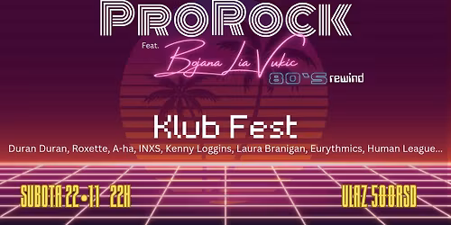 ProRock \/ 80s speical night u klubu Fest