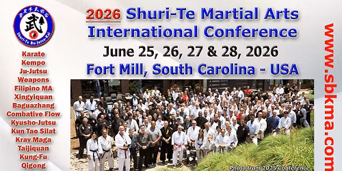 2026 Shuri-Te Martial Arts International Conference