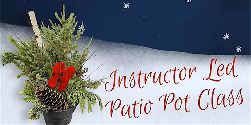 Instructor Led Christmas Patio Pot 1 - 2025