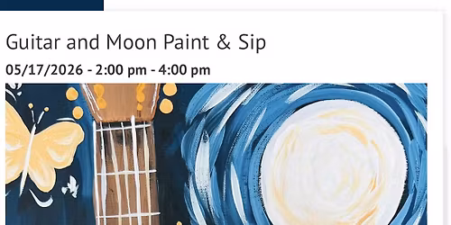 Guitar & Moon Paint &Sip