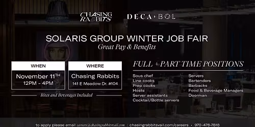 Solaris Group Winter Job Fair