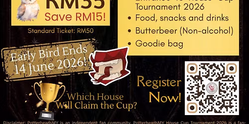 PotterheadsMY House Cup Tournament 2026