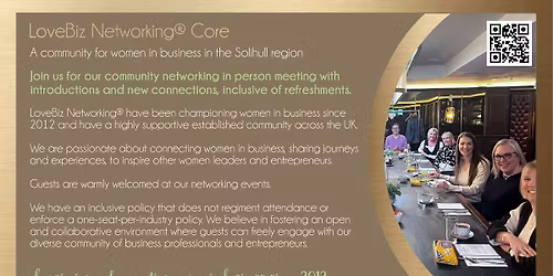 Core LoveBiz Networking Event at The Forest Hotel for Women in Business