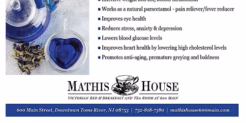 Blue Tea Bingo and Tea Party at the Mathis House