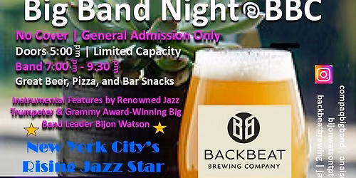 Compaq Big Band with Anas Reno at City Winery - Boston