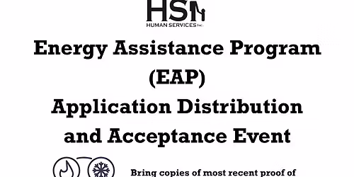 Energy Assistance Program (EAP) Application Distribution and Acceptance Event-NOT A LIBRARY EVENT