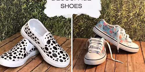 Custom Decoupage Canvas Shoes