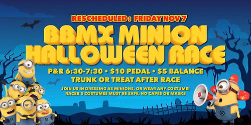 Nov 7th \u2013 Minion Halloween Race