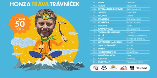 Honza Tr\u00e1va Tr\u00e1vn\u00ed\u010dek | Tr\u00e1va 50 tour | Jihlava