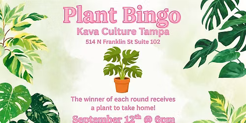 Plant Bingo at Kava Culture Tampa