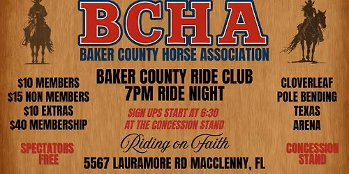 Baker County Ride Club - Ride Night