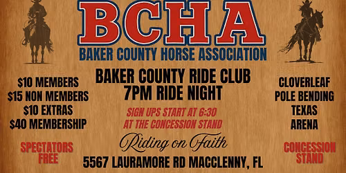 Baker County Ride Club - Ride Night
