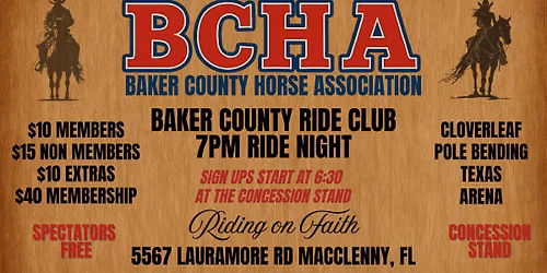 Baker County Ride Club - Ride Night