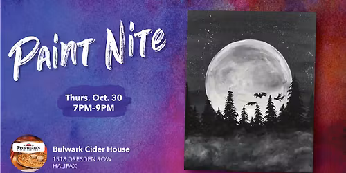 Paint Nite - Spooky Moon