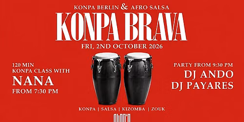 Konpa Brava \u2013 Konpa, Salsa & Kizomba Party mit DJ Ando & DJ Payares