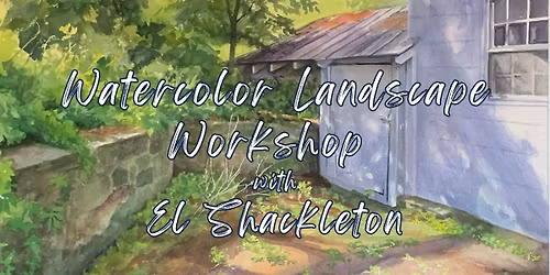 Watercolor Spring Landscape