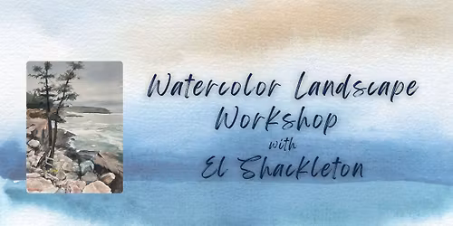 Watercolor Winter Landscape