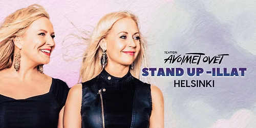 Teatteri Avoimet Ovet La 29.8. Sutela ja Salminen: Stand Uppia \u2013 klo 18