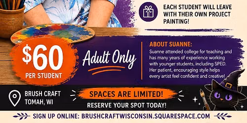 Painting Techniques for adults with guest teacher Suanne Cepek