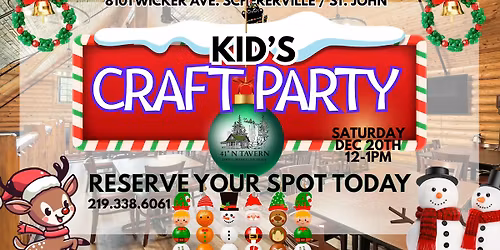 Kids\u2019 Holiday Craft Party @ 41\u02da North Tavern!