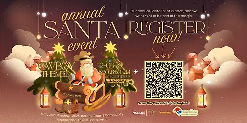 Holly Jolly Hoedown 2025: McLane Team's Community Appreciation Annual Santa
