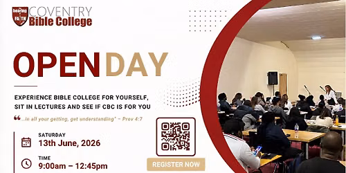 Coventry Bible College Open Day