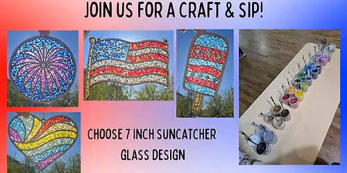 Craft & Sip - Glass Suncatcher Workshop - at Wolf & Honey!