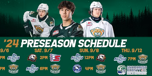 WHL Preseason - Spokane Chiefs at Everett Silvertips at Angel of the Winds Arena