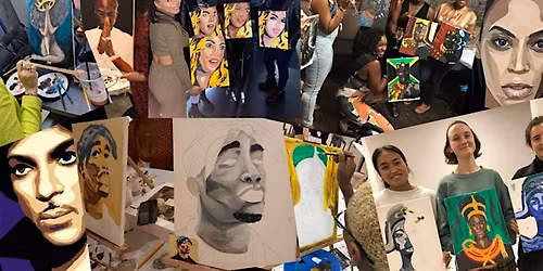 Michael Jackson Vs Prince Sketched Sip & Paint