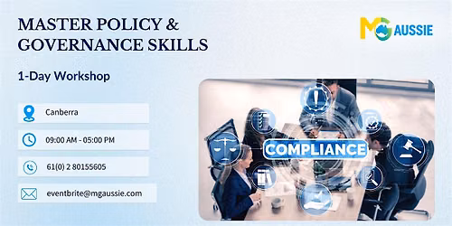 Master Policy & Governance Skills: 1-Day Workshop in Canberra