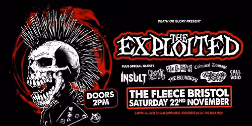 The Exploited at The Fleece Bristol (8 Band all Dayer)