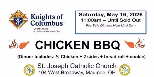 Knights of Columbus BBQ Chicken Dinner