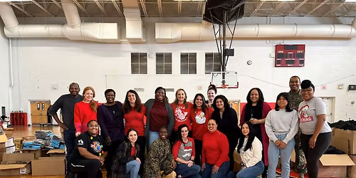 Quantico Single Marine Program (SMP) Volunteer - Staging for Bag Stuffing