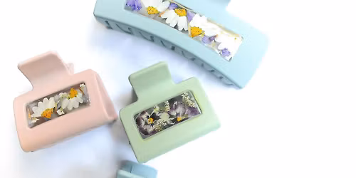 IMPRESS ME: A Resin Pressed Flower Hair Clip Workshop with Wildly Impressed