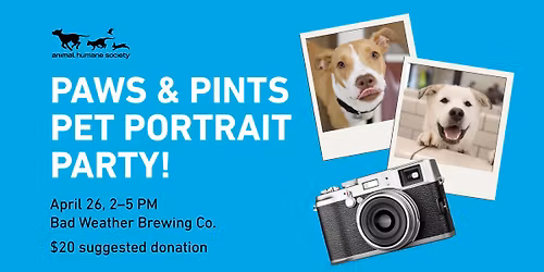 Paws & Pints Pet Portrait Party!