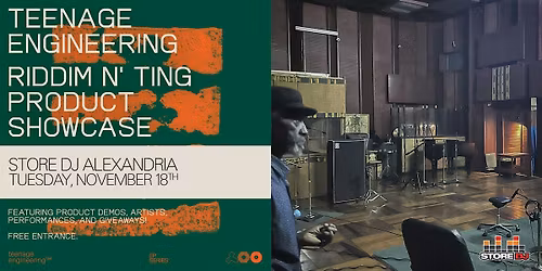 Teenage Engineering's Riddim 'n Ting Launch at STORE DJ ALEXANDRIA