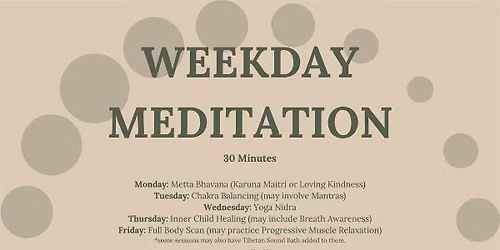 Weekday Meditation, Newport News, VA | Reflect, Prepare, Rejuvenate | OL