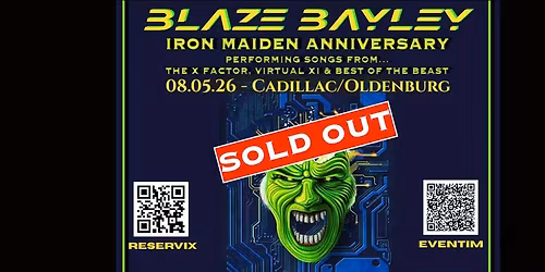 Blaze Bayley - Iron Maiden Anniversary AUSVERKAUFT!!