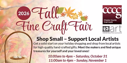 CCCG Fall Fine Craft Fair