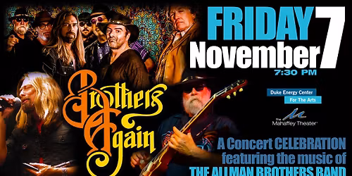 BROTHERS AGAIN (featuring the music of The Allman Brothers Band) LIVE! @ The Mahaffey Theater