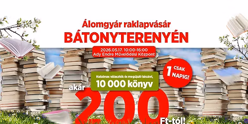 \u00c1lomgy\u00e1r raklapv\u00e1s\u00e1r B\u00c1TONYTERENY\u00c9N!