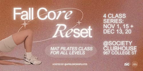 FALL CORE RESET: Mat Pilates Class