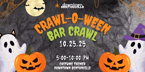 Downtown Bentonville Crawl-O-Ween Bar Crawl