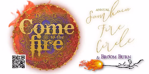 Come To The Fire \u263d\u272a\u263e Samhain Fire\ud83d\udd25Circle & Broom Burn