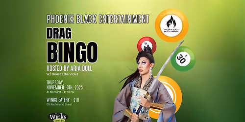 DRAG BINGO at Winks!