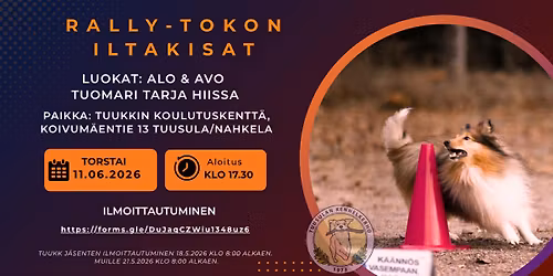 Rally-tokon iltakisat (ALO & AVO) 11.6.2026