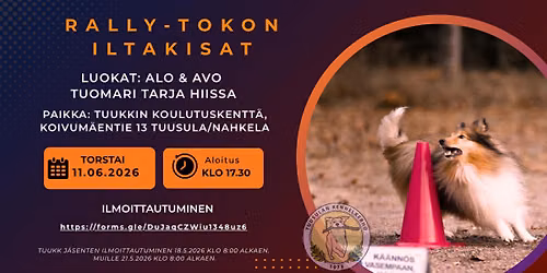 Rally-tokon iltakisat (ALO & AVO) 11.6.2026