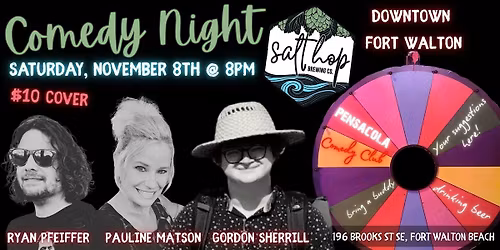 Stand-Up Comedy Saturday Night At Salt Hop Brewing Fort Walton Beach