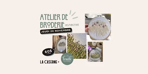 Atelier de Broderie instinctive avec Brindille