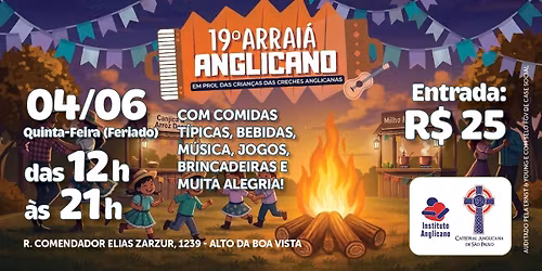 19\u00ba Arrai\u00e1 Anglicano - 04 de Junho de 2026